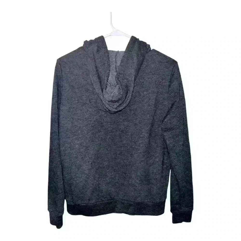 PINK Gray/Red Logo Full Zip Hoodie, Medium - Picture 2 of 6